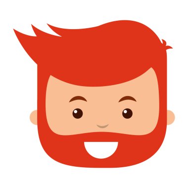 genç adam izole simgesi