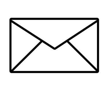 izole zarf simgesi tasarım