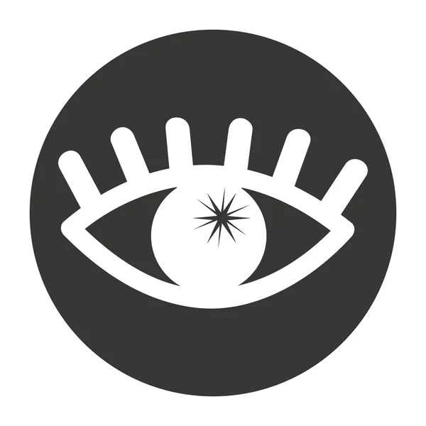 Lidské izolované ikona oka — Stockový vektor