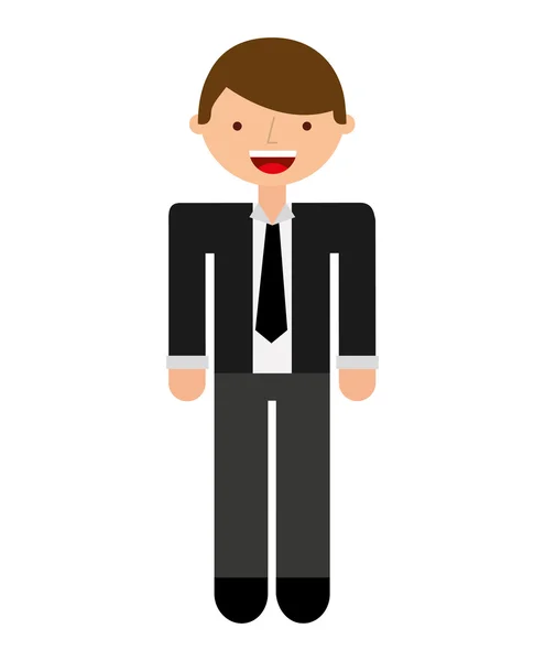 Businessman avatar isolated icon — Stock Vector