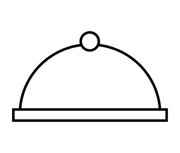 Bandeja prato do servidor ícone isolado —  Vetores de Stock