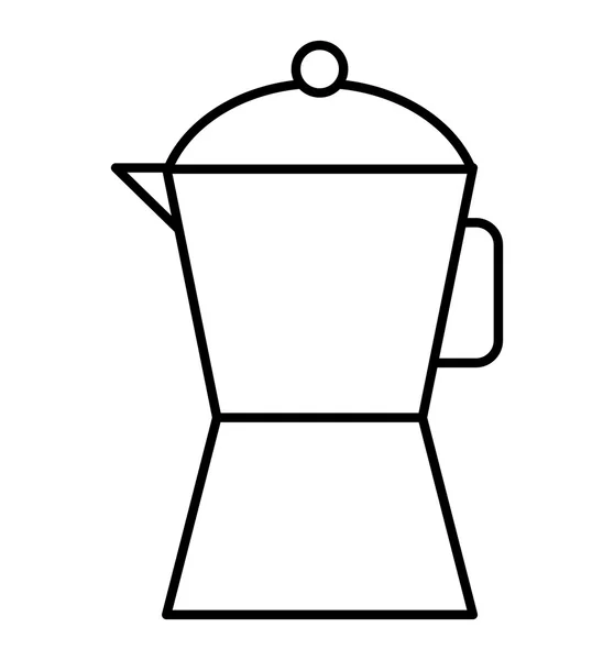 Chá de café ícone isolado — Vetor de Stock