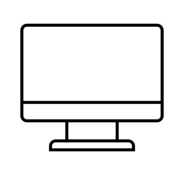 Ikonu na ploše monitoru počítače — Stockový vektor
