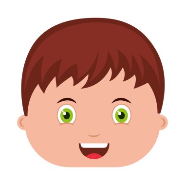 şirin küçük çocuk izole edilmiş ikon