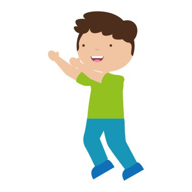 şirin küçük çocuk izole edilmiş ikon