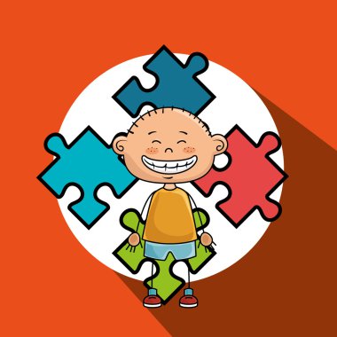 çocuk çocuklar bulmaca simgesi