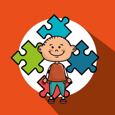 çocuk çocuklar bulmaca simgesi