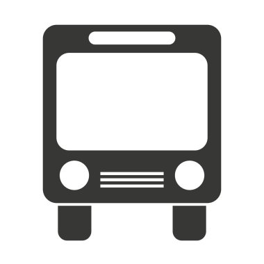 otobüs taşımacılığı simgesi izole edildi