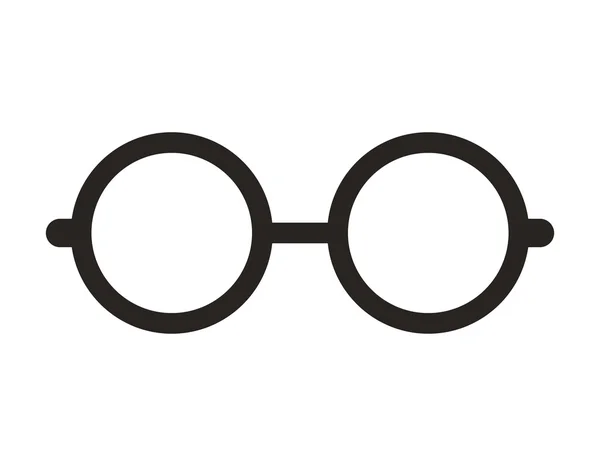 Lunettes nerd icône isolée — Image vectorielle