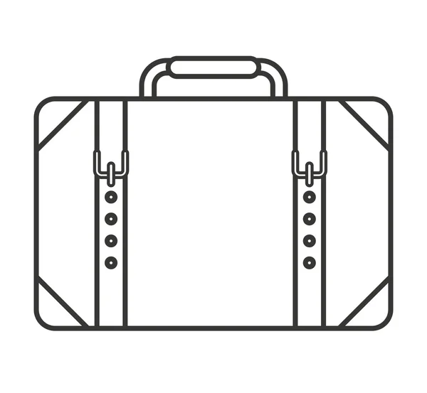 Подорож валізою ізольована іконка — стоковий вектор