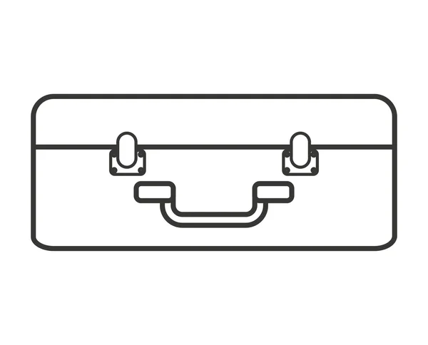 Mala de viagem ícone isolado — Vetor de Stock