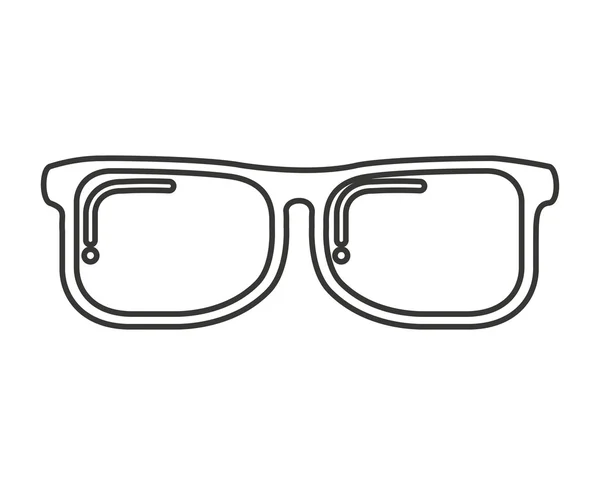 Occhiali nerd isolato icona — Vettoriale Stock