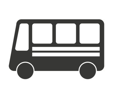 otobüs taşımacılığı simgesi izole edildi