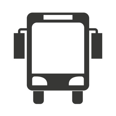 otobüs taşımacılığı simgesi izole edildi