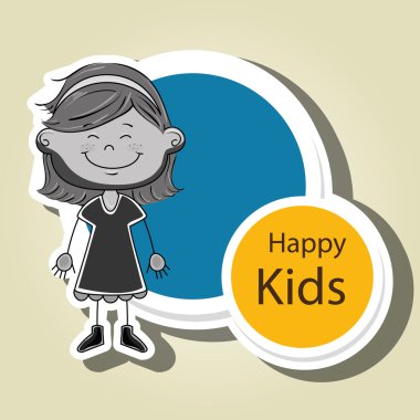 kız çocuklar mutlu simgesi