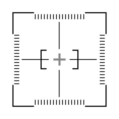 Hedef fotoğraf izole simgesini