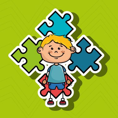 çocuk çocuklar bulmaca simgesi