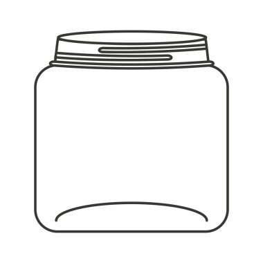 şirin mason kavanoza izole simgesi