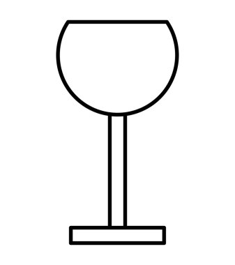 şarap fincan izole simgesi