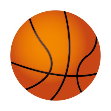 Basketbol topu izole edilmiş simgesi