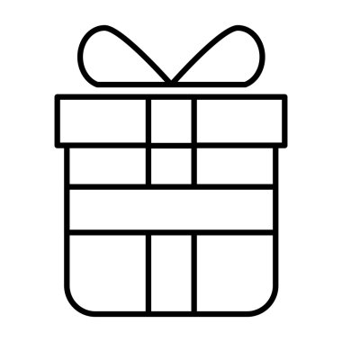 hediye kutusu izole edilmiş simge