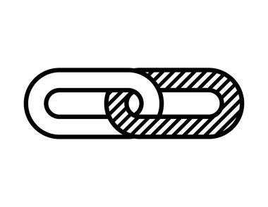 zincir metal izole simgesi