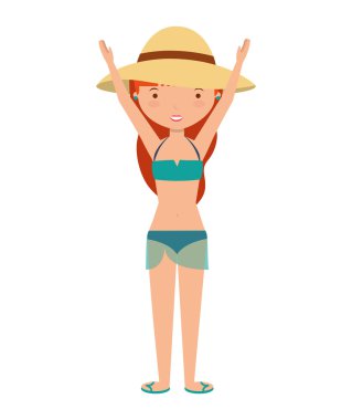 yaz modası olan kadın