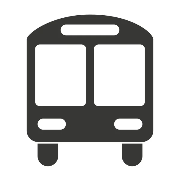 バス輸送用の絶縁アイコン — ストックベクタ