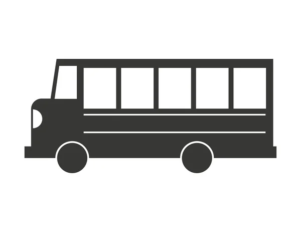 Bus vehicle transport isolated icon — Stock Vector