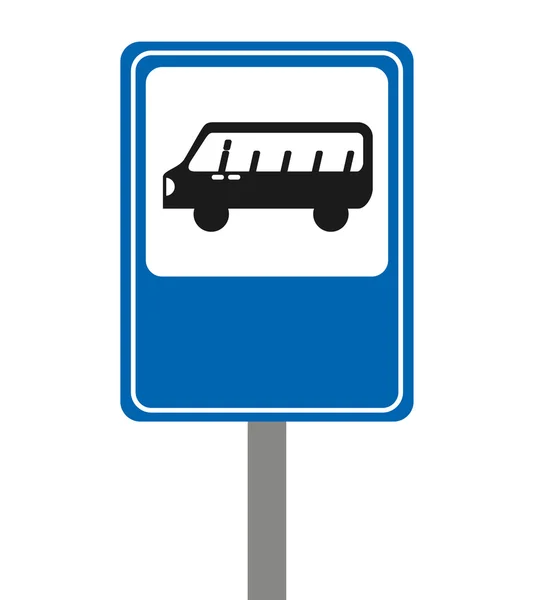 Geïsoleerde signaalpictogram bushalte — Stockvector