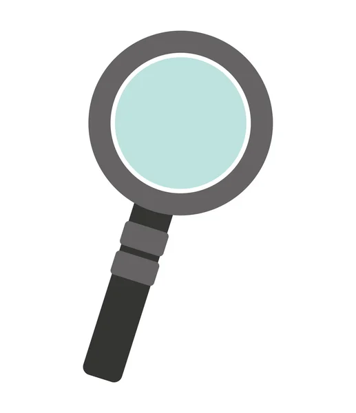 Recherche loupe icône isolée — Image vectorielle
