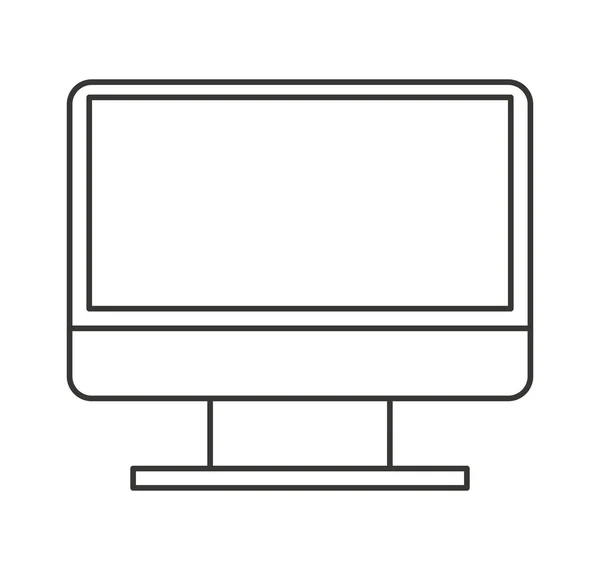 Bildschirm Computer Desktop-Symbol — Stockvektor