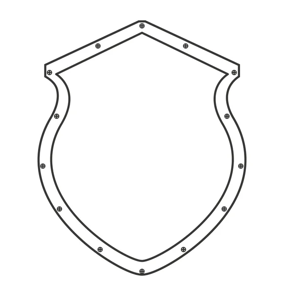 Seguro seguro escudo de seguridad aislado icono — Vector de stock