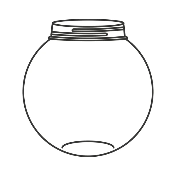 可爱的梅森罐子孤立的图标 — 图库矢量图片