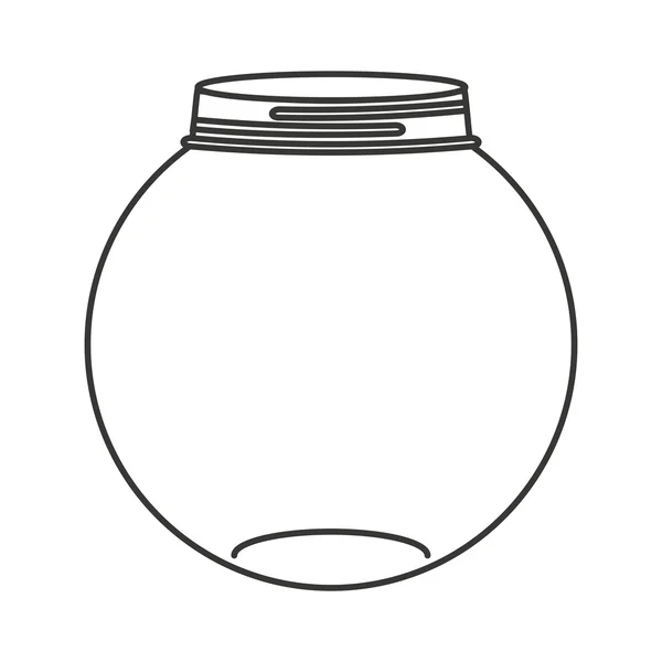 Schattig mason jar geïsoleerde pictogram — Stockvector