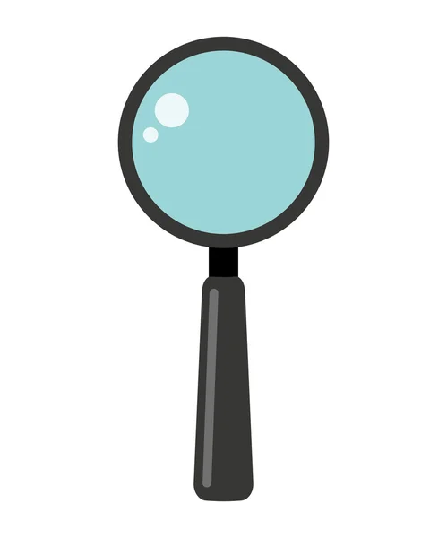 Search magnifying glass isolated icon — Stock Vector