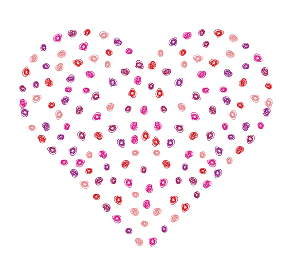 Herz Liebe romantische Ikone isoliert — Stockvektor