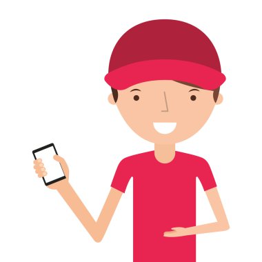 adam teslim işçi izole simgesi