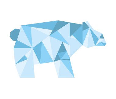 Kutup ayısı izole simgesi