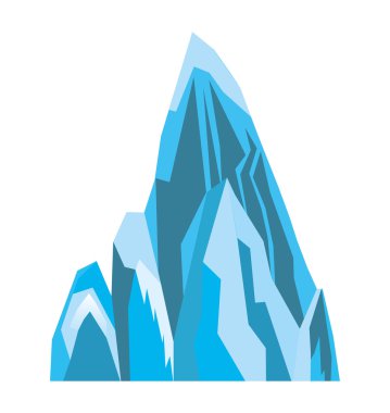 Buz Dağı izole simge