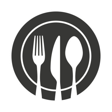 çatal bıçak aracı mutfak eşyaları izole simgesi