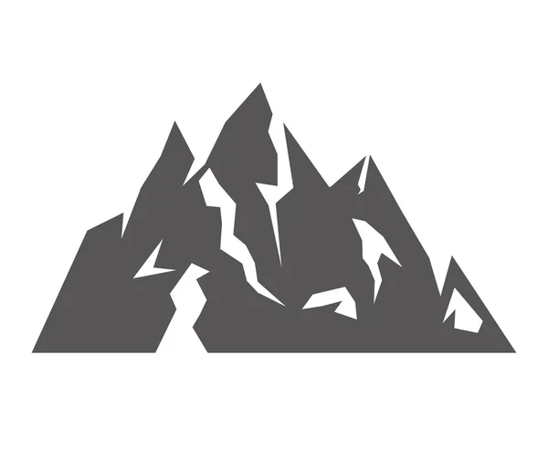 Ice Mountain geïsoleerde pictogram — Stockvector