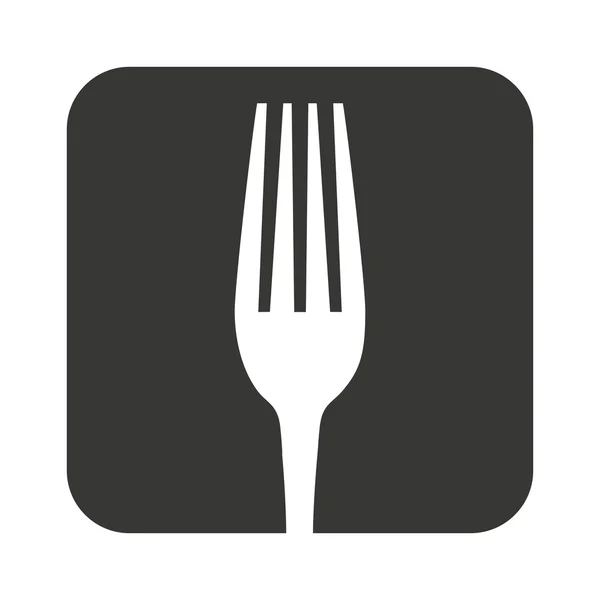 Cutlery tool kitchenware isolated icon — Stock Vector