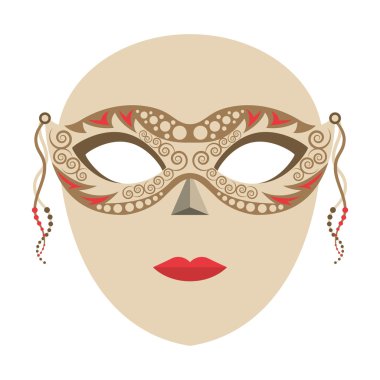 Venedik Maske izole simgesi