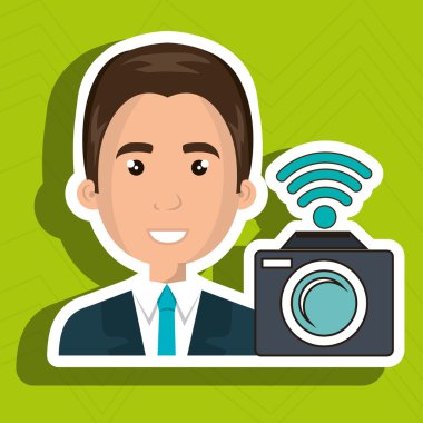 adam kamera fotoğraf fotoğraf