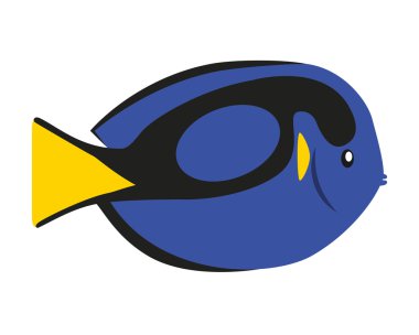 süs balık izole simgesi