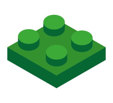 parçası izometrik oyun bulmaca izole simgesi