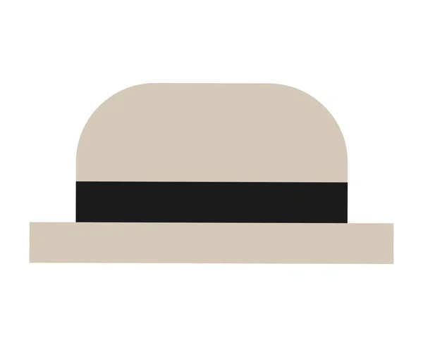 모자 남성 고립 된 아이콘 — 스톡 벡터