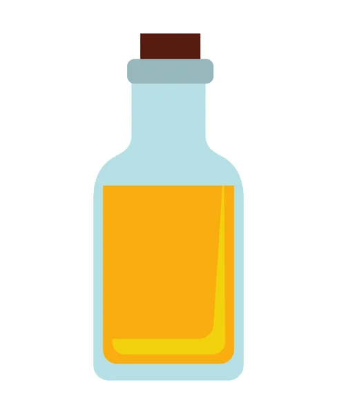Botella de aceite aislado icono — Archivo Imágenes Vectoriales