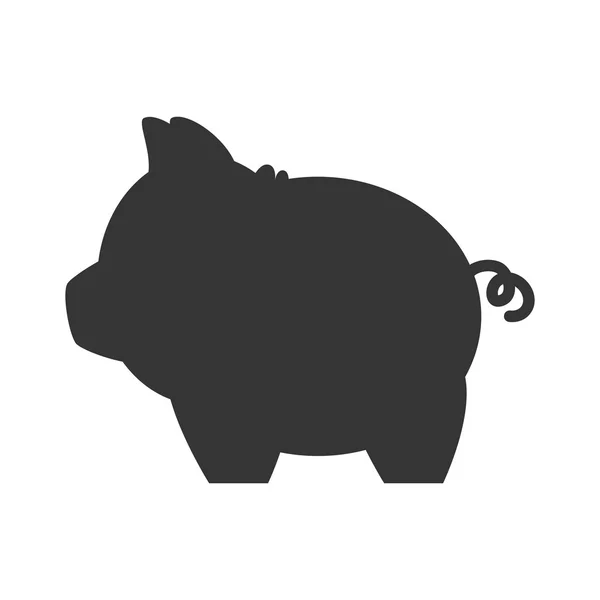 Piggy geld speelgoed — Stockvector